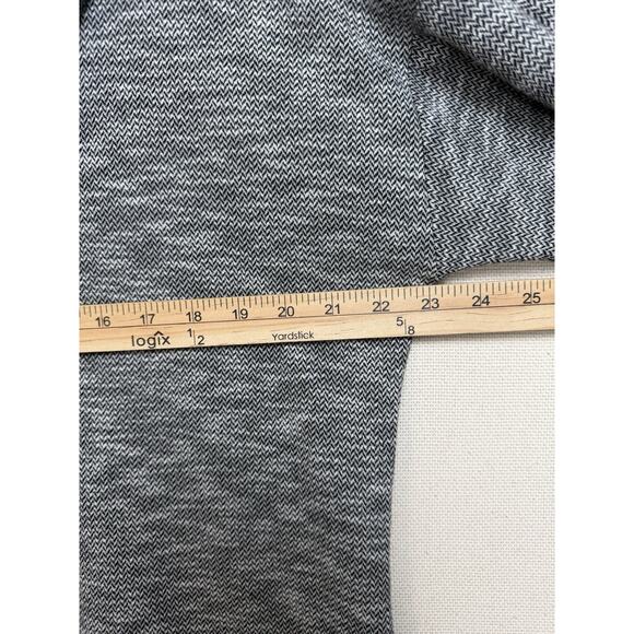 T by Talbots Women’s Sweater XL Black Gray Herringbone Cowl Neck Pullover - Picture 11 of 13